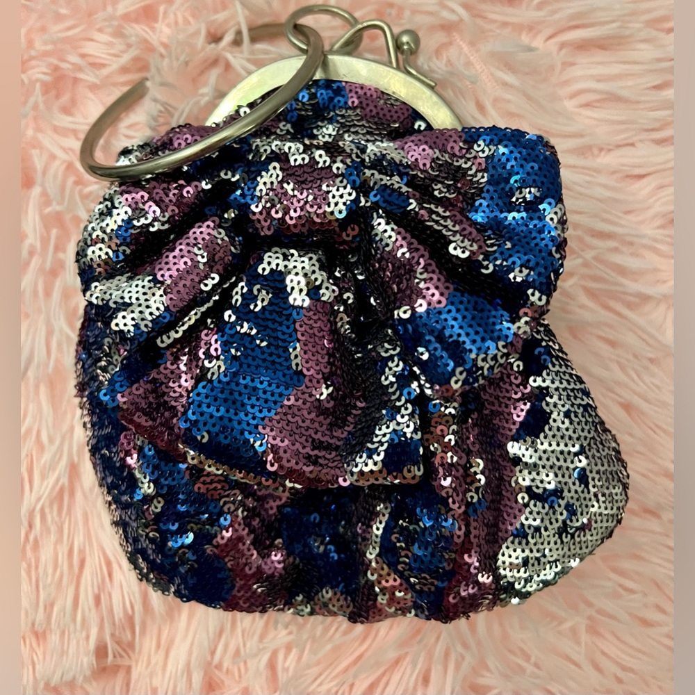 Adorable Lil Sequin Multi Color Purse Bag